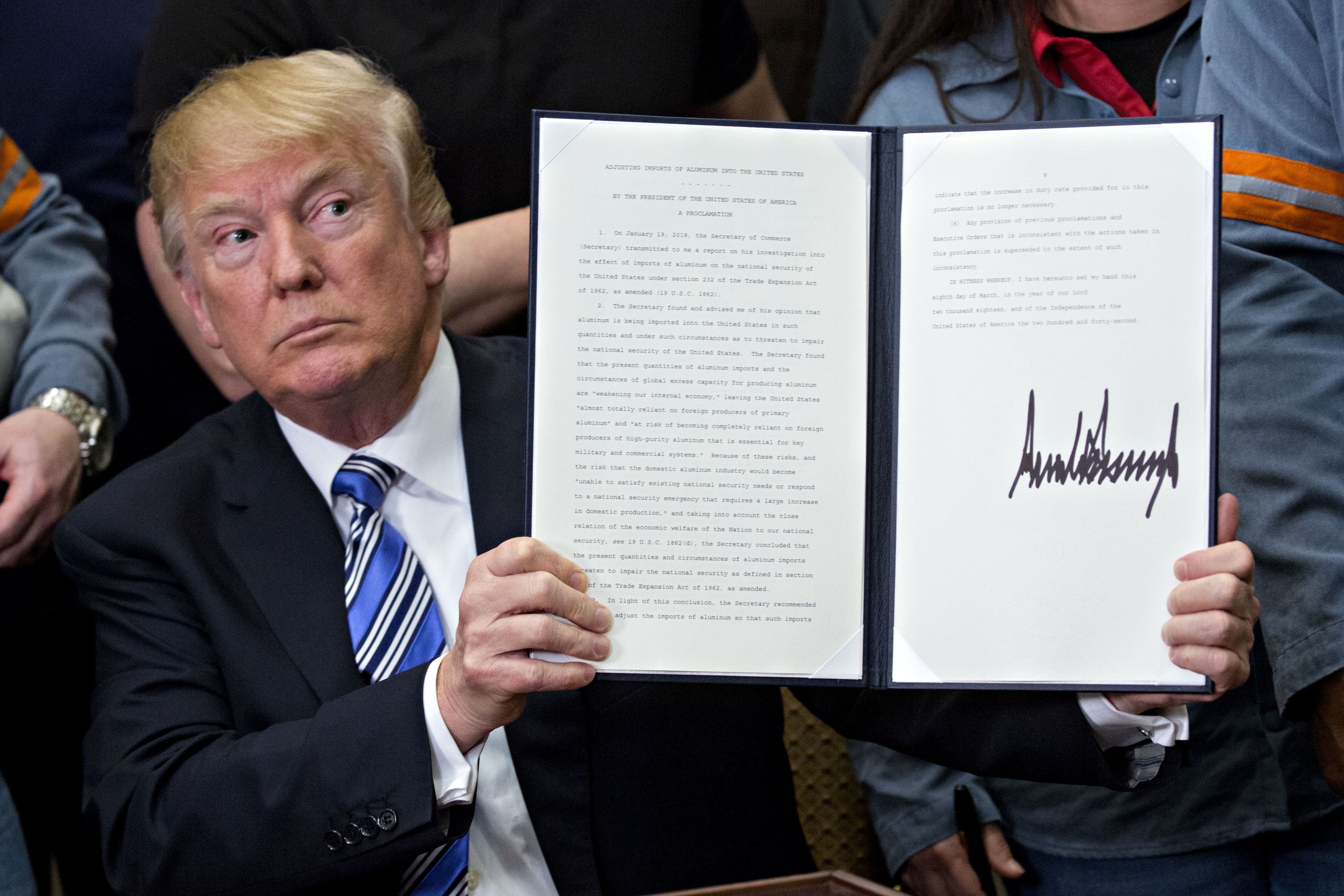 President Trump Signs Section 232 Proclamation On Steel And Aluminum Imports