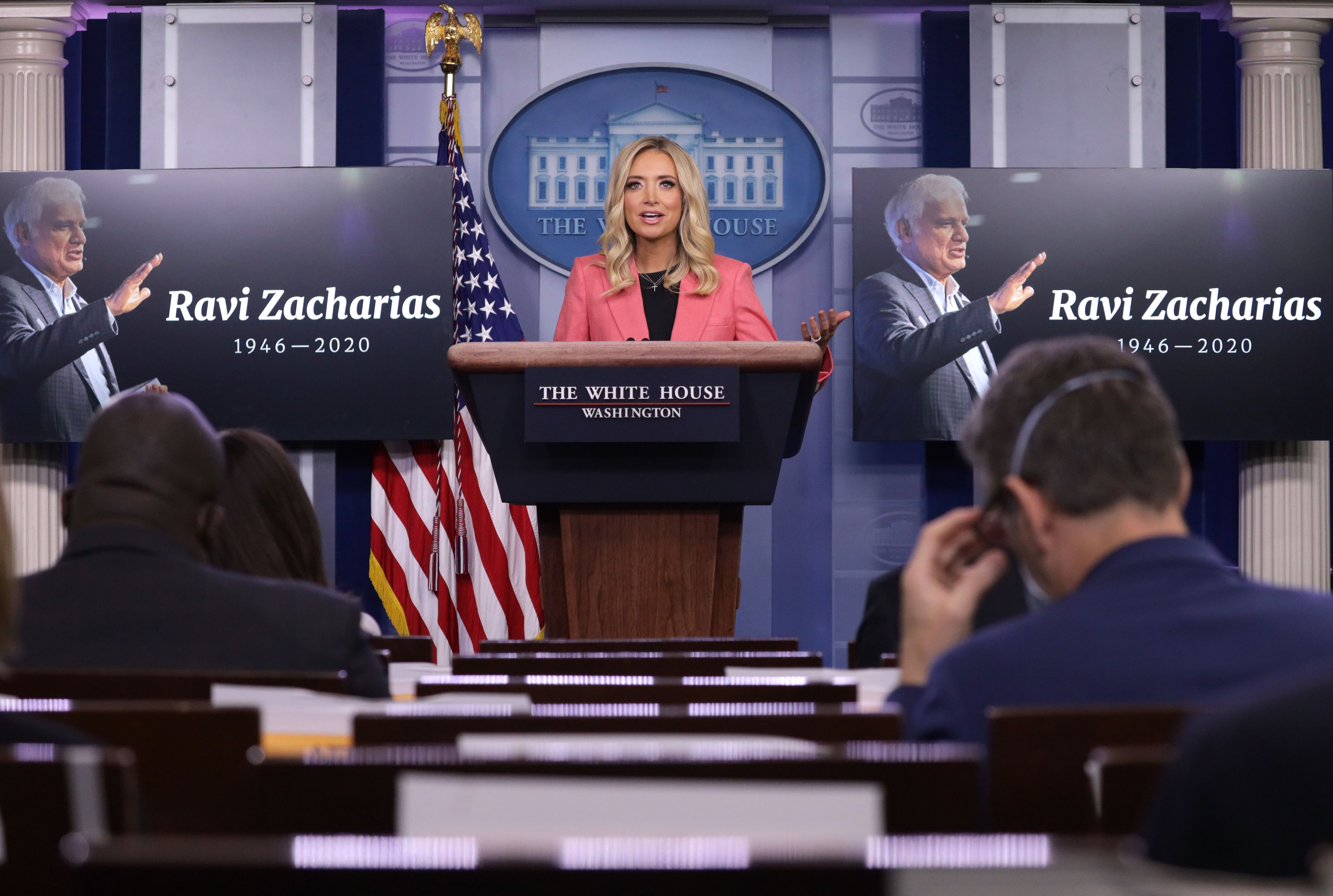 Press Secretary Kayleigh McEnany Holds Press Briefing At The White House