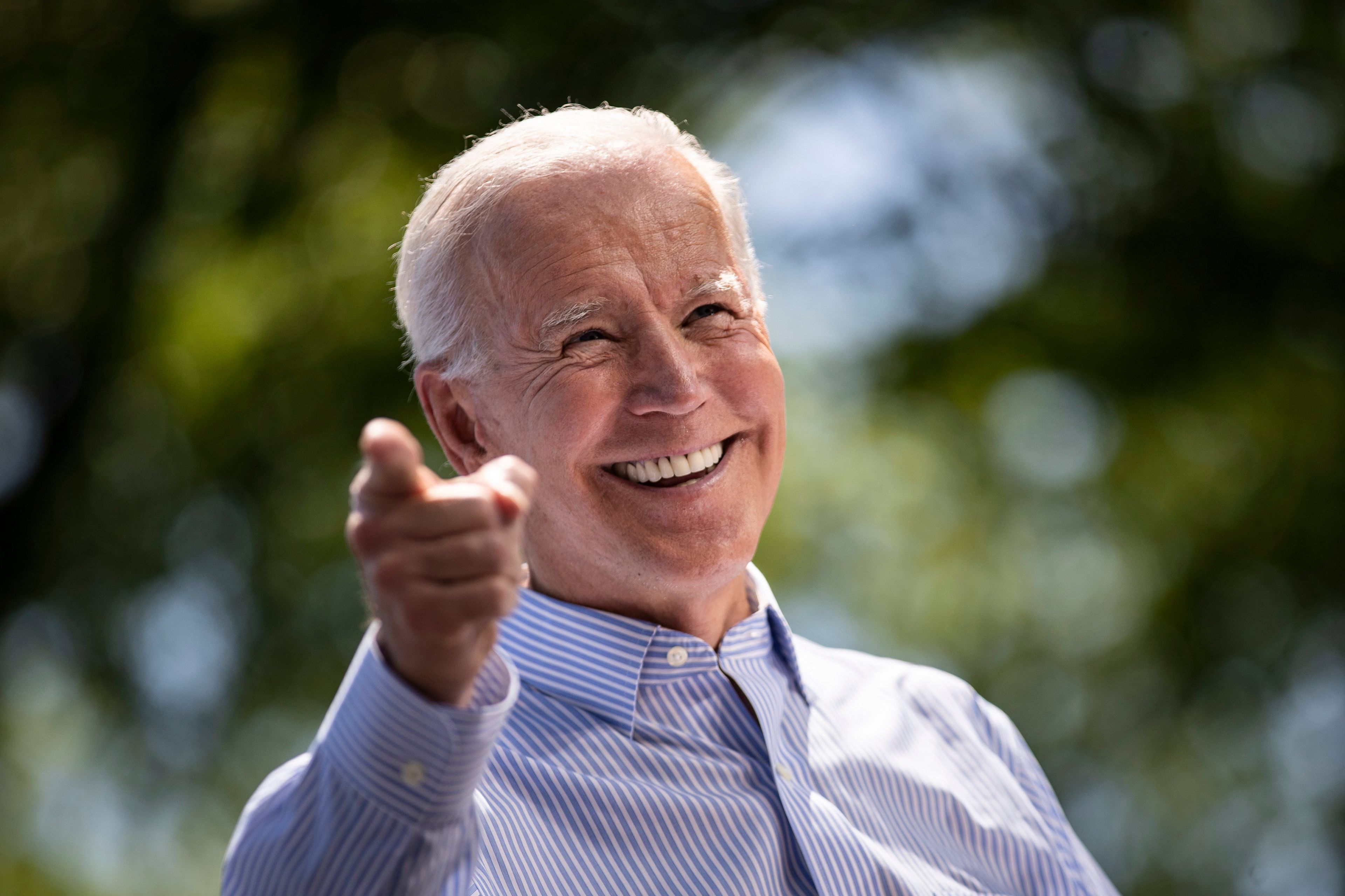 Biden speaks during a campaign kickoff rally on May 18, 2019 in Philadelphia, Penn. (Drew Angerer/Getty Images)