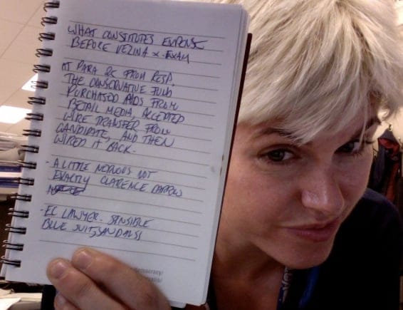 notice the neatness of the notes. this will change