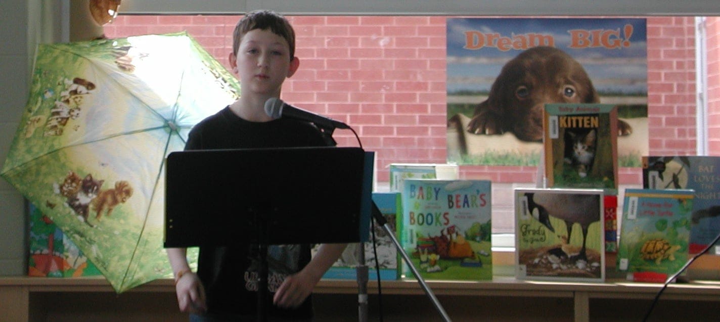 Grade five student Michael
