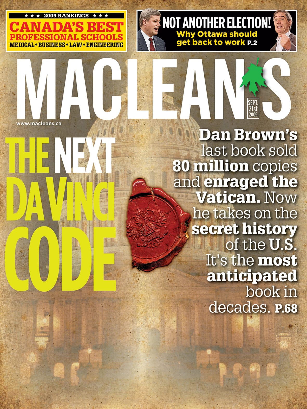 September 21, 2009: The next Da Vinci Code