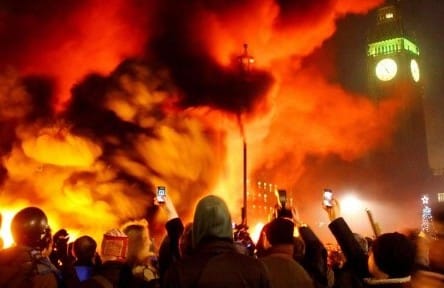 Student demonstrations in London