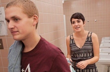 Co-ed bathroom photo by Andrew Tolson