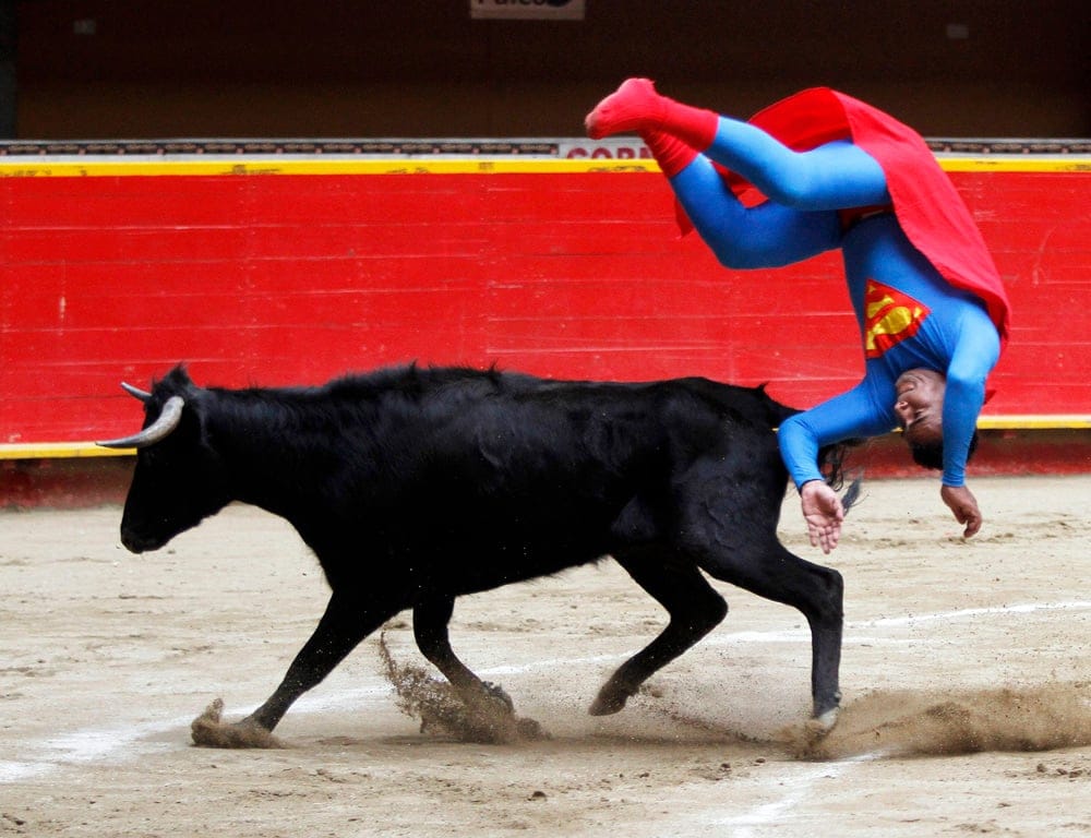 Dwarf bullfighter