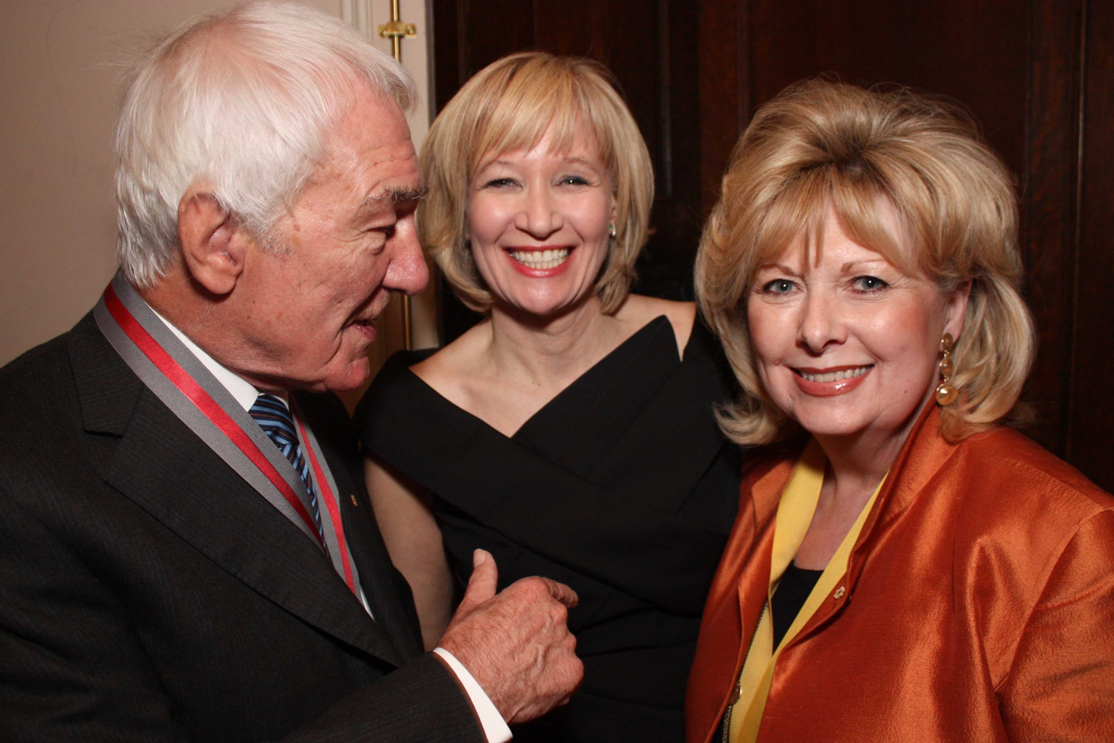 Richard Gwen, Laureen Harper and Sen. Pamela Wallin.