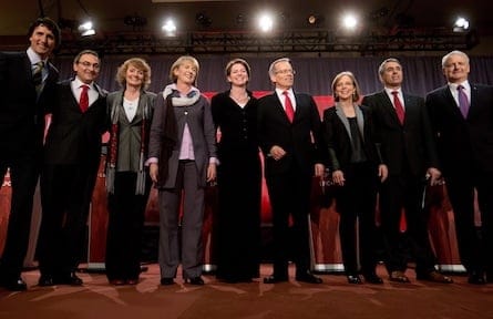 Justin Trudeau, Martin Cauchon, Karen McCrimmon, Joyce Murray, Martha Hall Findlay, George Takach, Deborah Coyne, David Bertschi