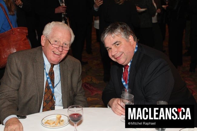 Big cheeses: Liberal Sen. David Smith (left) and Government House Leader Peter Van Loan.