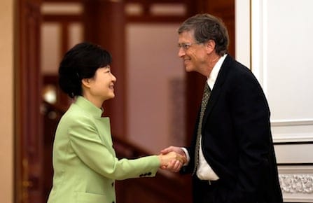 Park Geun-hye, Bill Gates