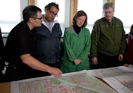 Stephen Harper, Naheed Nenshi, Alison Reford, Bruce Burrell