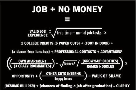 UNPAID INTERNSHIP feature