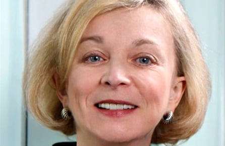 Handout photograph shows the newly appointed CEO of Britain's Royal Mail, Moya Green
