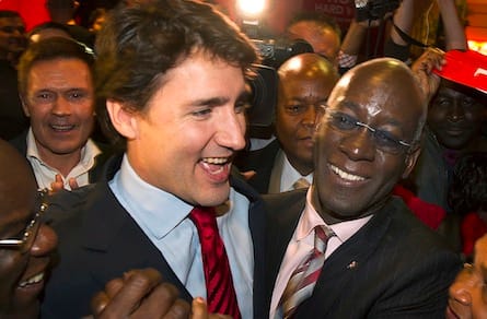 Emmanuel Dubourg, Justin Trudeau,
