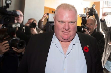 Ford after his radio show on Sunday, Nov. 3, 2013. (Mark Blinch/CP)