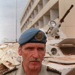 Dallaire at Kigali Airport