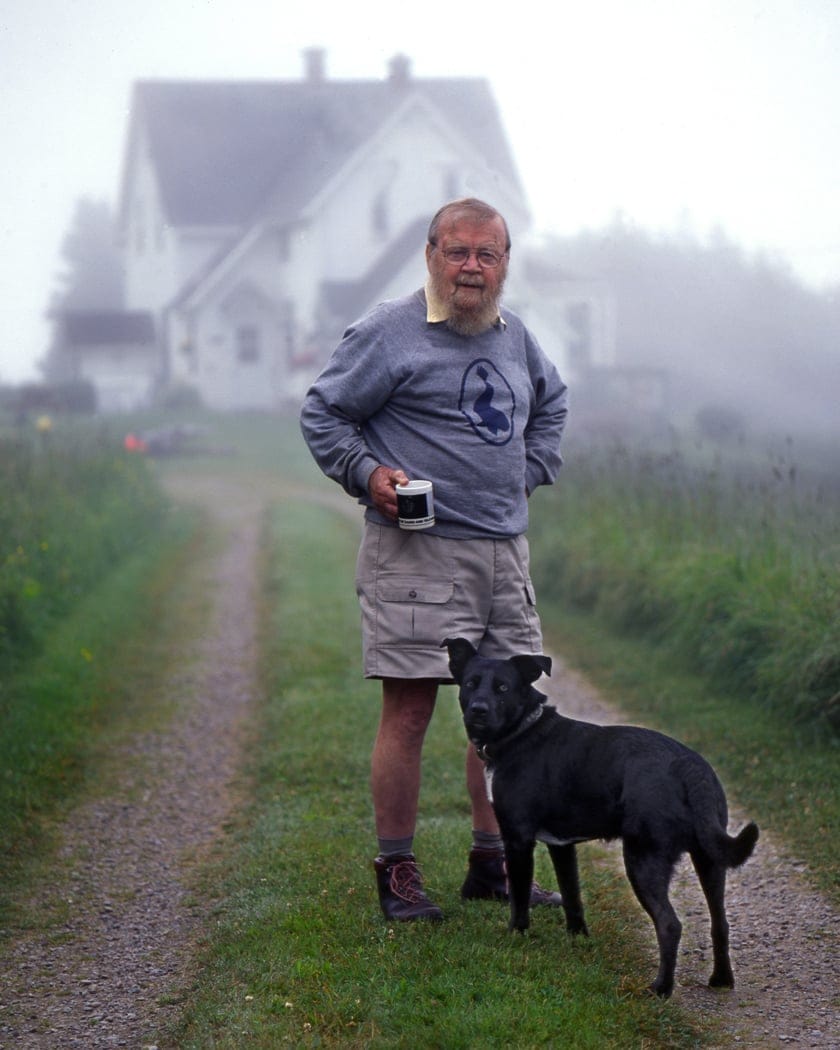 2006 - Author Farley Mowat at his summer home on Cape Breton, NS