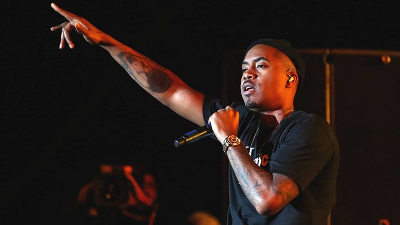 The rapper Nas performs during the Coachella Valley Festival in 2014. (Chelsea Lauren/WireImage)