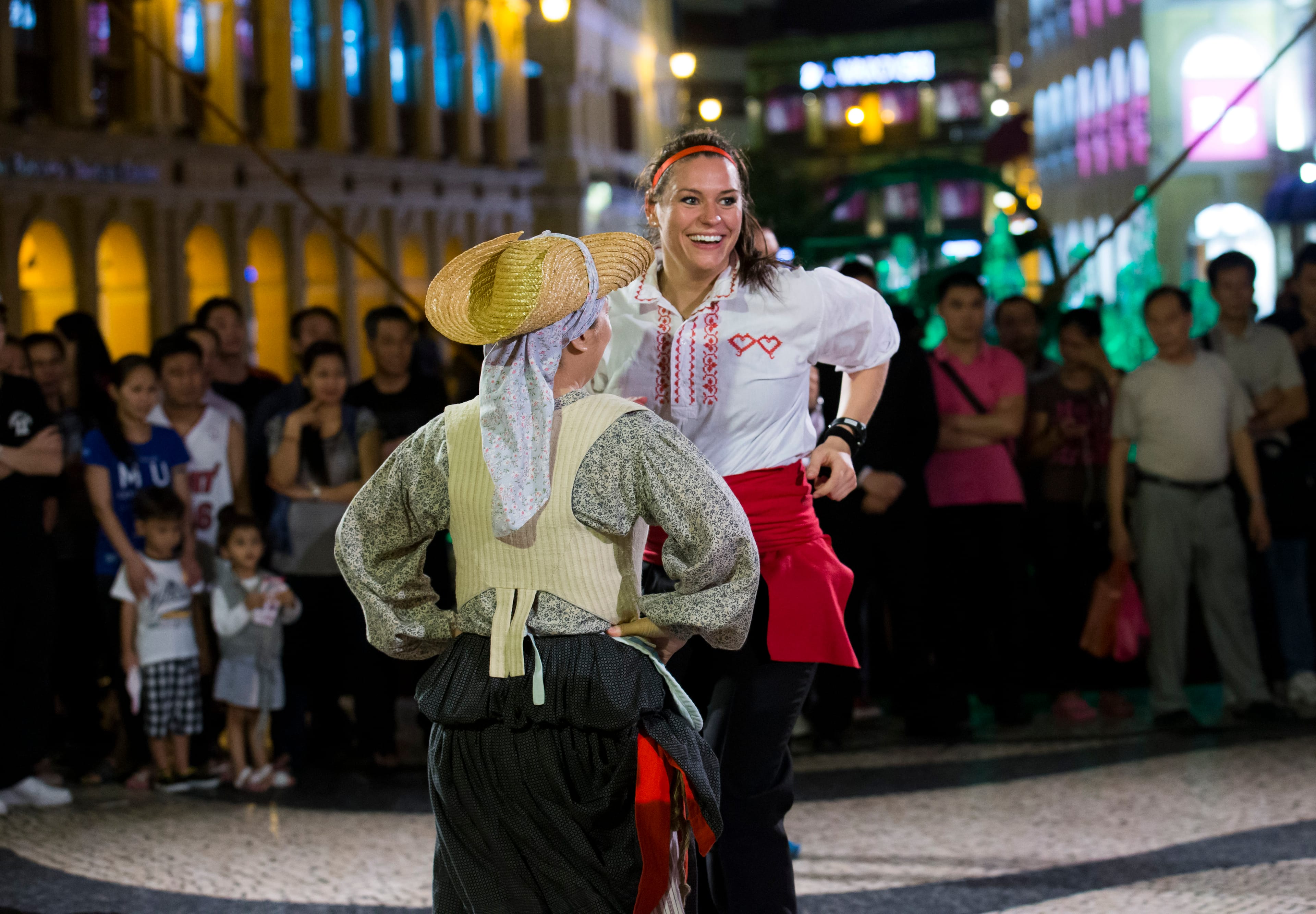 Natalie dances the Macanese. 