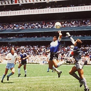 WM 1986 in Mexiko  Viertelfinale ARG - ENG
