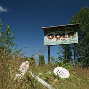 USA - Abandoned Golf Club Sign