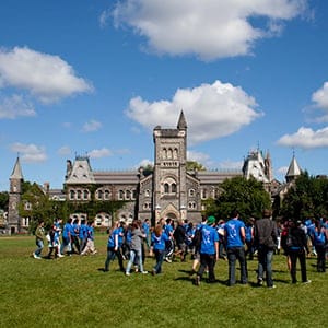 TORONTO, ON - SEPTEMBER 09, 2010 - Frosh week at the University of Toronto. Photograph by Andrew Tolson
