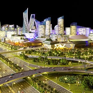 The world's largest mall: Mall of the World, Dubai - Jul 2014