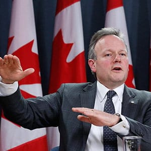 Bank of Canada Governor Poloz speaks during a news conference in Ottawa