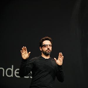 Google CEO Sergey Brin speaks at Google I/O 2012 Conference