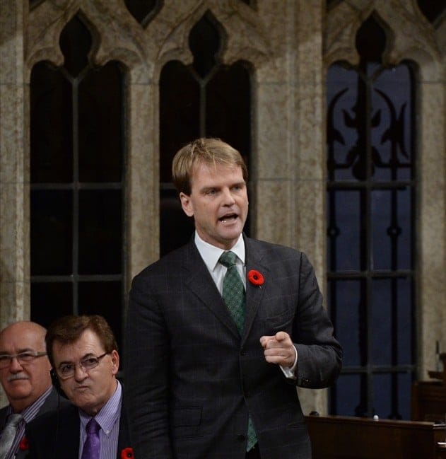 Minister of Citizenship and Immigration Chris Alexander responds to a question during question period in the House of Commons on Parliament Hill in Ottawa on Wednesday, Nov. 5, 2014. (Sean Kilpatrick/The Canadian Press)