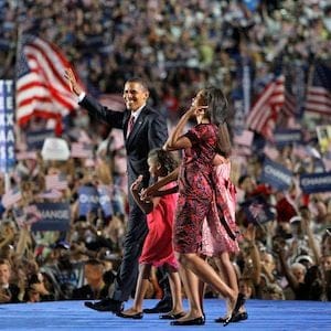 Barack Obama,  Michelle Obama, Malia Obama, Sasha Obama