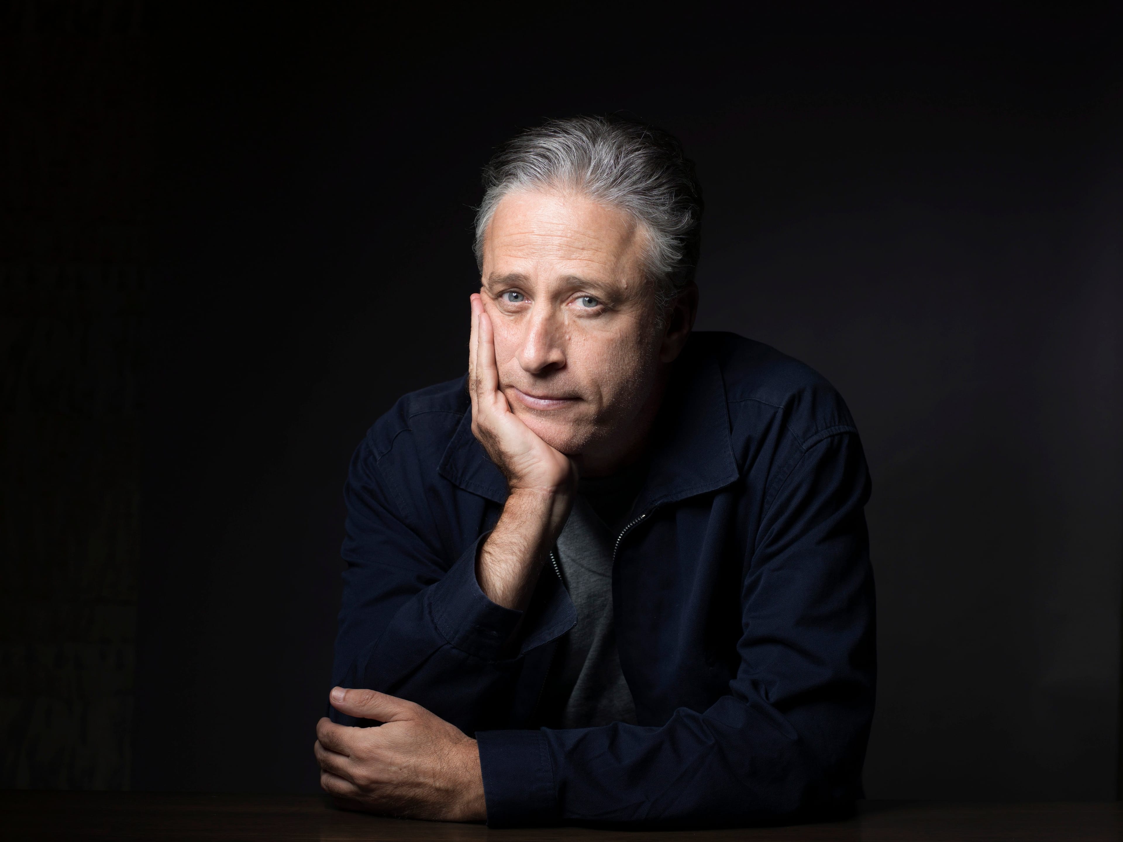 Jon Stewart poses for a portrait in promotion of his film,"Rosewater," in New York. (Photo by Victoria Will/Invision/AP, File)
