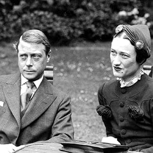 7th May 1937. The Duke of Windsor, formerly King Edward VIII, poses with Mrs. Wallis Simpson in the grounds of the Chateau de Cande, near Tours, France.