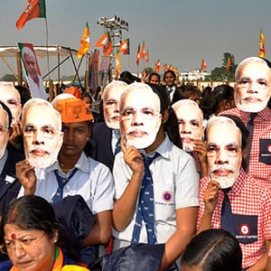 Narendra Modi Addresses BJP Election Rally At Dhanbad