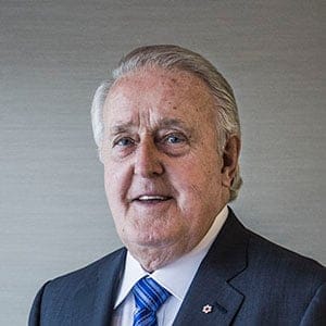 The Right Honourable Brian Mulroney. Photograph by Will Lew