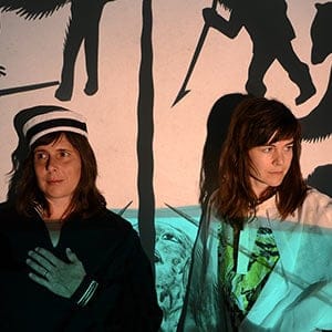 (L) Christine Fellows (R) Shary Boyle.  Shary Boyle
