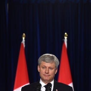 Conservative leader Stephen Harper makes a campaign stop in London, Ontario, on Wednesday, August 19, 2015. THE CANADIAN PRESS/Sean Kilpatrick