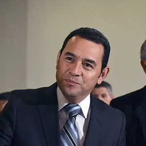 President elect Jimmy Morales (L) and Vice President elect Jafeth Cabrera of the National Front Convergence arrive to a press conference in Guatemala city on October 26, 2015. Morales, a comic actor and TV personality, declared victory as election officials released the resounding results: 68 percent of the vote for the conservative candidate to 32 percent for former first lady Sandra Torres, with 97 percent of polling stations reporting. AFP PHOTO / JOHAN ORDONEZ       JOHAN ORDONEZ/AFP/Getty Images