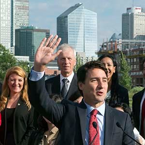 Federal Liberal leader Justin Trudeau speaks to supporters Monday, August 10, 2015  in Montreal. (Ryan Remiorz/CP)