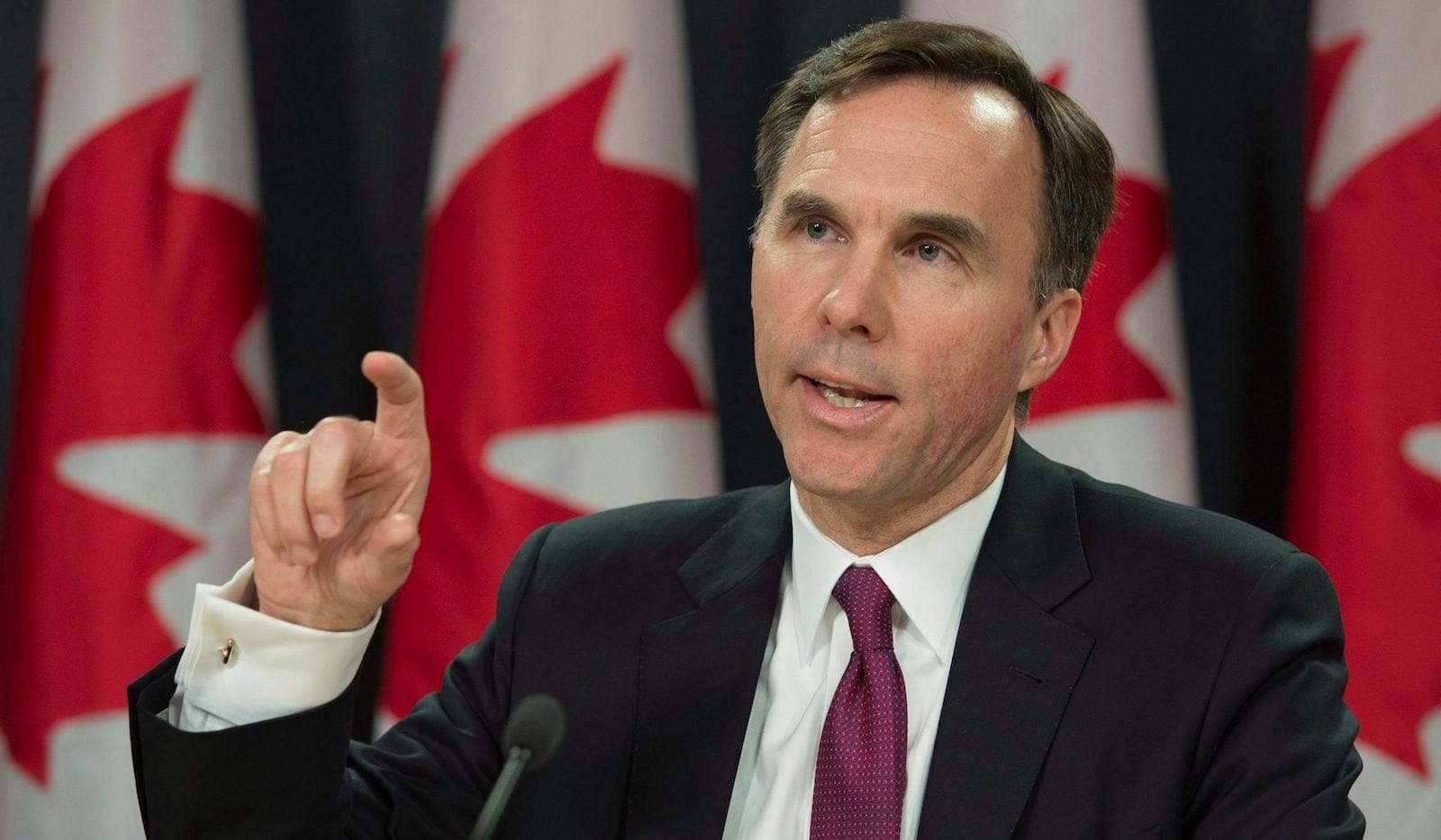 Minister of Finance Bill Morneau in Ottawa, on Friday, Nov. 20, 2015. THE CANADIAN PRESS/Adrian Wyld