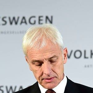 Matthias Mueller, CEO of Volkswagen Group, speaks to the media following a meeting of high-ranking Volkswagen managers on November 20, 2015 in Wolfsburg, Germany. Volkswagen officials are scheduled to meet with officials in the USA to present details on how the company will fix 482,000 Volkswagen vehicles sold in the U.S. affected by the emissions cheating software to comply with U.S. emissions standards. (Alexander Koerner/Getty Images)
