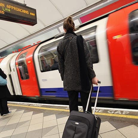 LONDON, ENGLAND - MARCH 05:  Commuters wait for a train at a London Underground station on March 5, 2012 in London, England.   London's underground rail system, commonly called the tube, is the oldest of its kind in the world dating back to 1890. It carries approximately a quarter of a million people around its network every day along its 249 miles of track and 270 stations. The network has undergone several years of upgrade work and refurbishment in preparation for the Olympic Games which take place this summer. During this time the tube is expected to carry millions of visitors to and from the Olympic Parks. Dan Kitwood/Getty Images