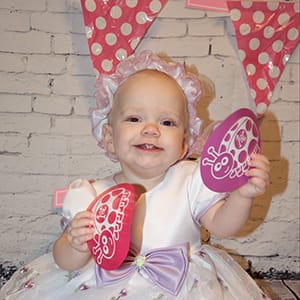 Richelle Shiner at her 1st Birthday party. (Sara Boyde)