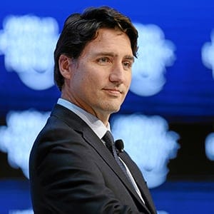 Justin Trudeau, Prime Minister of Canada speaks during the session 'The Canadian Opportunity' at the Annual Meeting 2016 of the World Economic Forum in Davos, Switzerland, January 20, 2016. (Jolanda Flubacher)