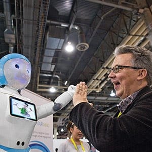 Scott Feschuk at the 2016 Consumers Electronics Show in Las Vegas, Nevada. (Photograph by Dillan Cools)