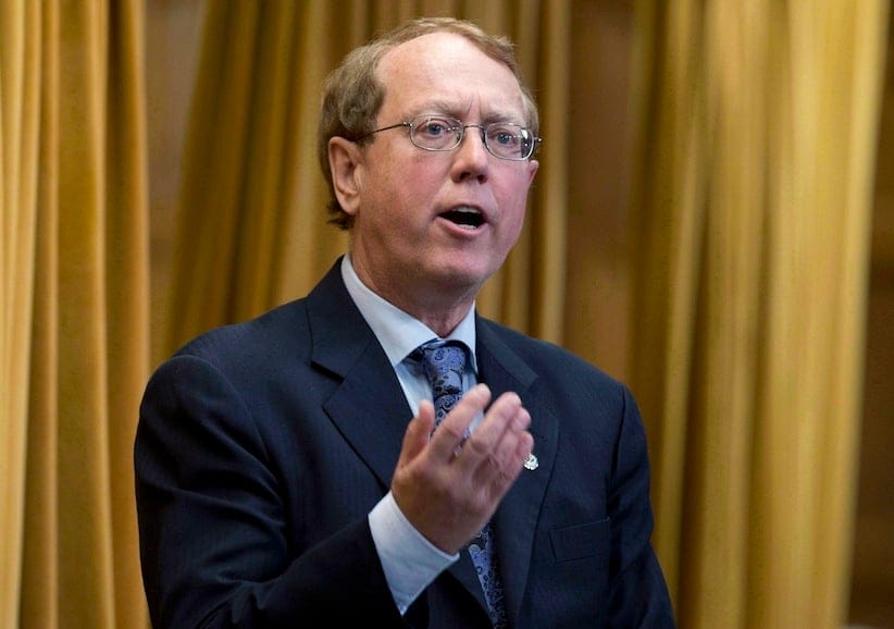 NDP MP Murray Rankin rises to question the government during question period in the House of Commons in Ottawa on December 11, 2012. (Adrian Wyld/CP)