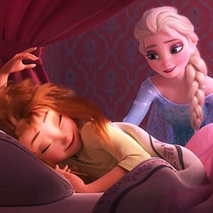 The movie Frozen. From left: Anna, Elsa, 2015. (Walt Disney Co./Everett Collection)