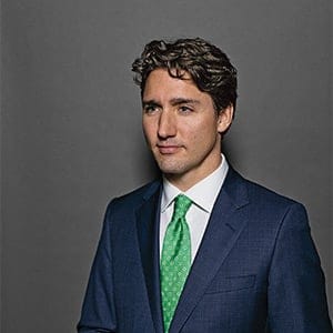 Justin Trudeau, Prime Minister of Canada, poses for a portrait at The Langevin Block in Ottawa. (Photograph by Philip Cheung)