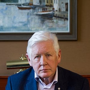 Former premier of Ontario and senior partner with OKT LLP, Bob Rae, in conversation with Maclean's Magazine regarding the death of John Ridsdel in the Phillipines at the hands of terrorists. (Photograph by Cole Garside)