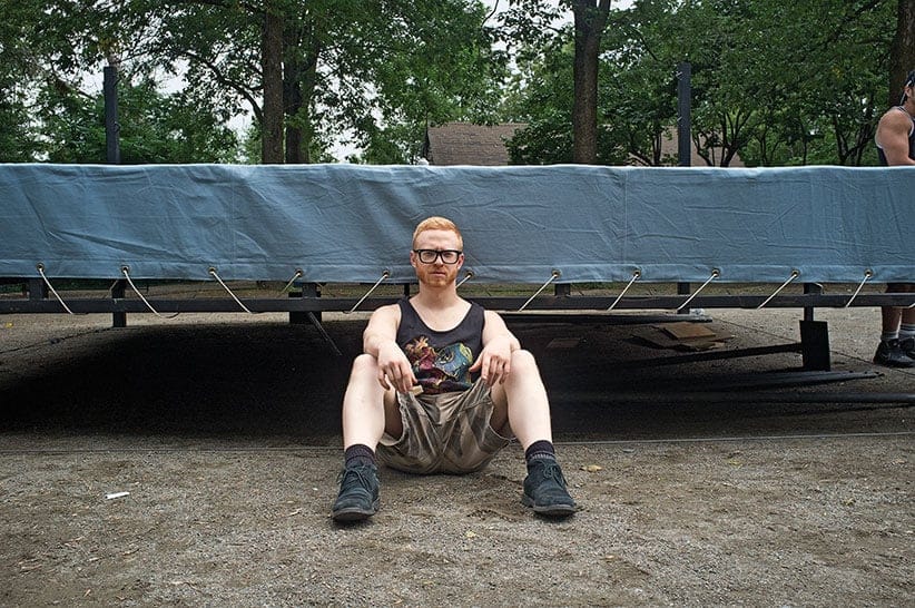 Andrew Stott, AKA Shayne Hawke, also writes most of the IWS story lines. (Photograph by Martin Patriquin)