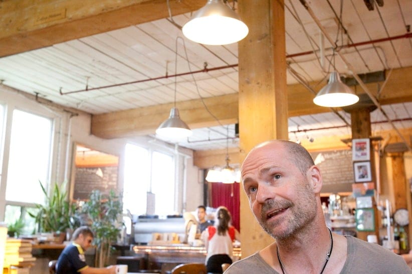 Gord Downie in an interview with The Canadian Press in Toronto on Friday June 4, 2010. When asked how his family influences his music, Gord Downie is uncharacteristically grand in his response. “They inspire everything,” says the father of four over coffee in Toronto's east end. “Everything I do, everything I eat, everything I don't eat.”  THE CANADIAN PRESS/Frank Gunn